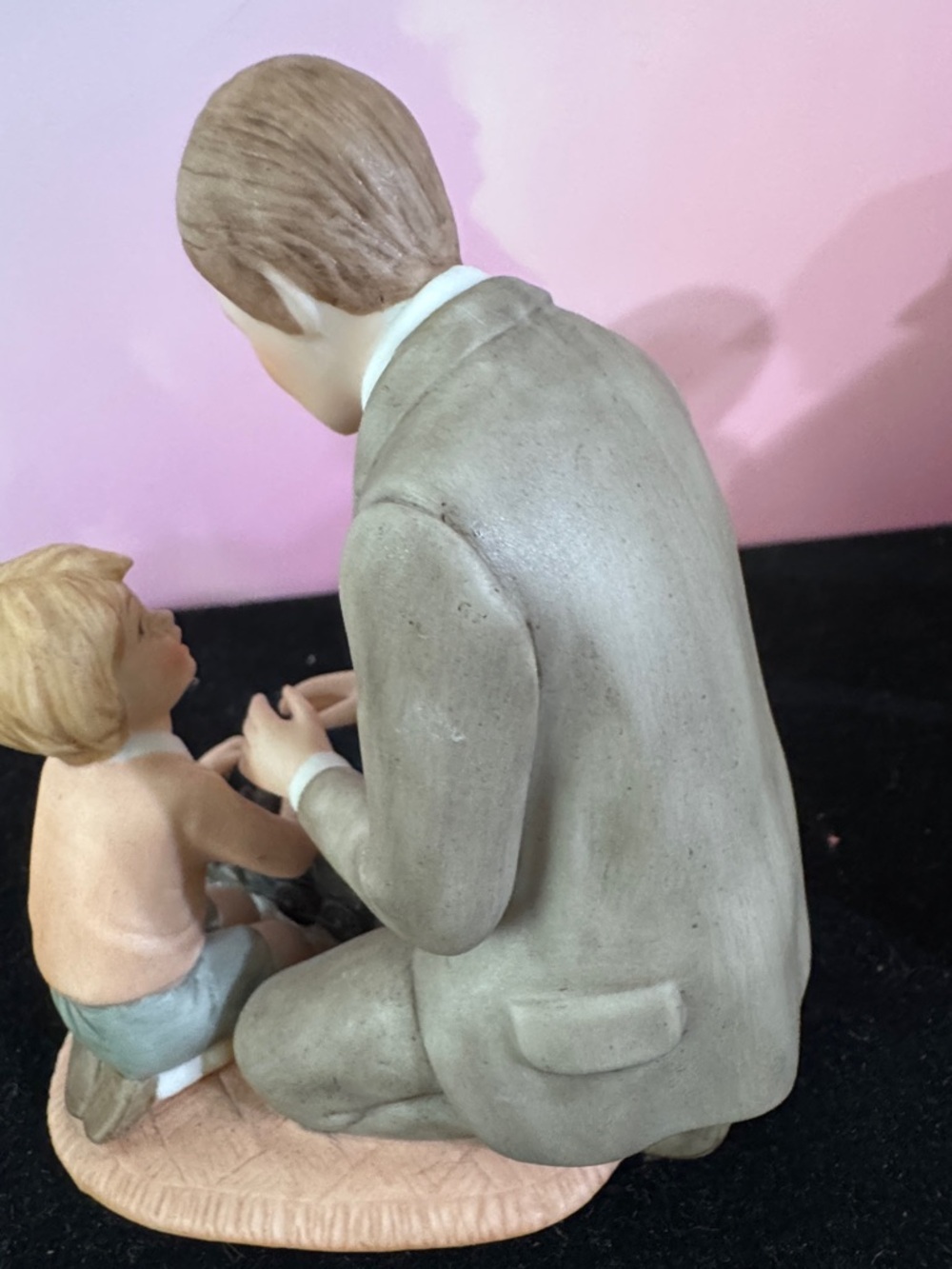 Vintage Treasured Memories porcelain figurine titled "The New Train". 1983 - Picture 7 of 11